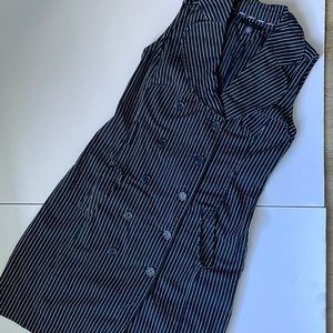 Tommy Hilfiger Navy Blue Pin Stripe Dress Size Small